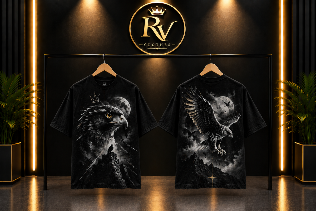 Majestic Eagle Graphic T-Shirt –  Moon & Mountain Streetwear Tee