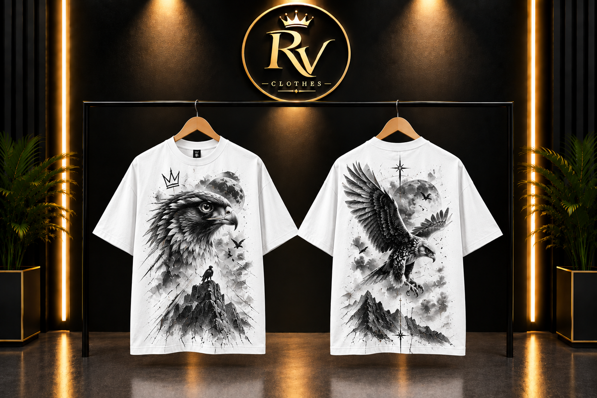 Majestic Eagle Graphic T-Shirt –  Moon & Mountain Streetwear Tee
