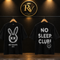 No Sleep Club – Oversized Graphic T-Shirt