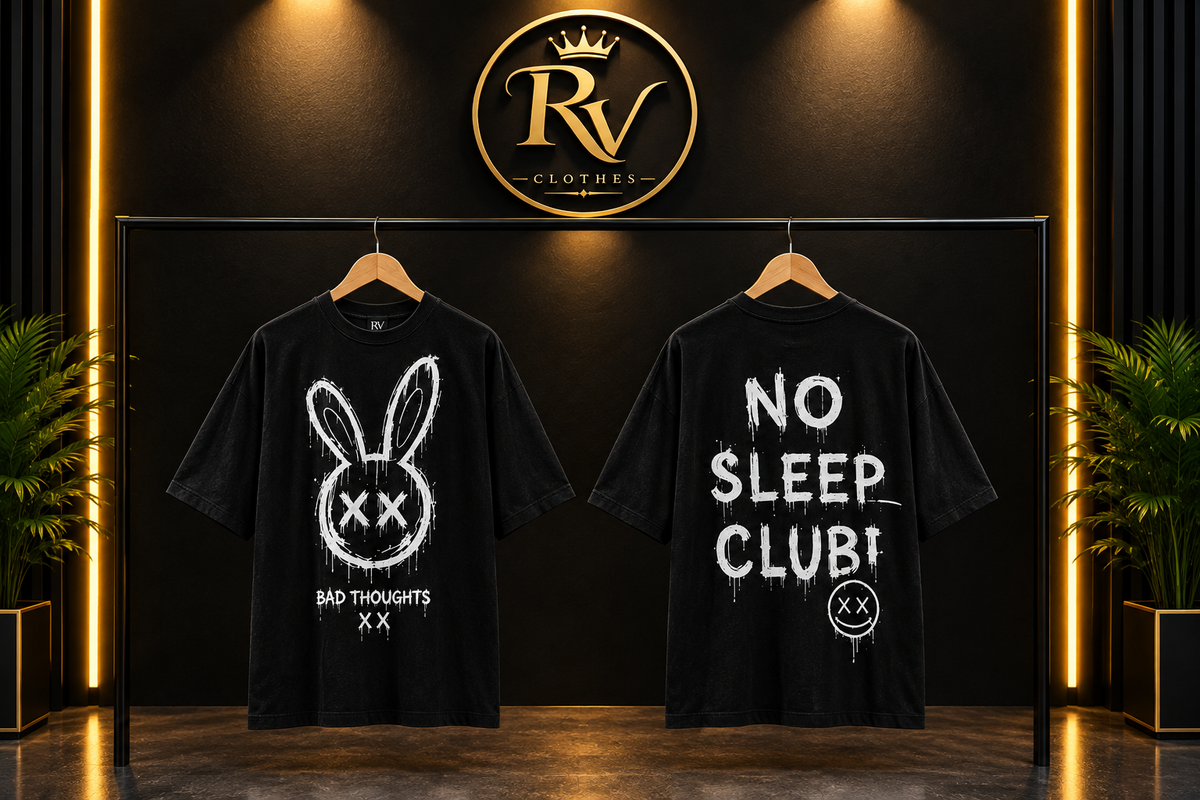 No Sleep Club – Oversized Graphic T-Shirt